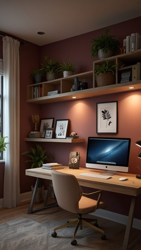 new Home office design, modern setup, modern workspace  designs, modern wood Home office frame,modern Home office, moody decor, cozy interiors, sophisticated style,modern Home office 