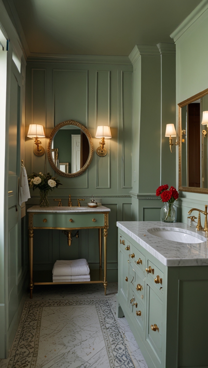 25 Sage Green Bathroom Ideas to Refresh Your Space 💚 | HOME CABINET EXPERT