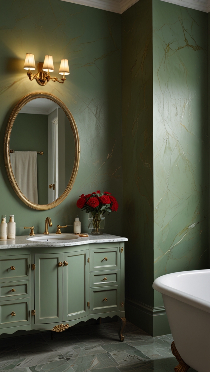 25 Sage Green Bathroom Ideas to Refresh Your Space 💚 | HOME CABINET EXPERT