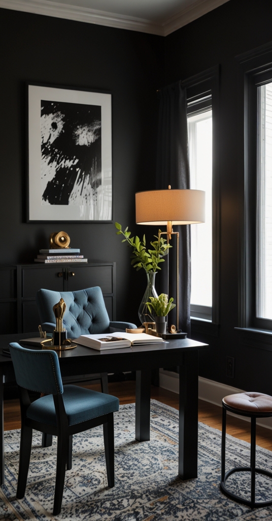 home office design, modern office decor, elegant office furniture, luxury home office, chic workspace