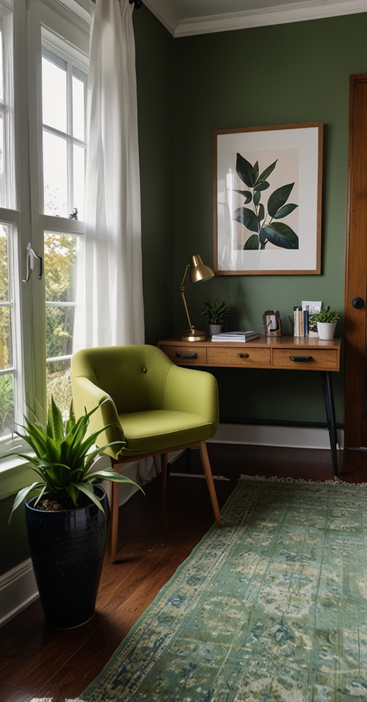 designer home office, modern office decor, home office makeover, stylish workspace, chic office design