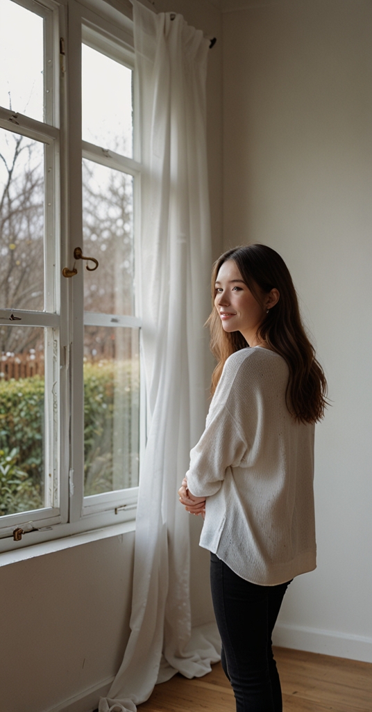 White paint, Window views, Interior design, Home renovation, Eider white