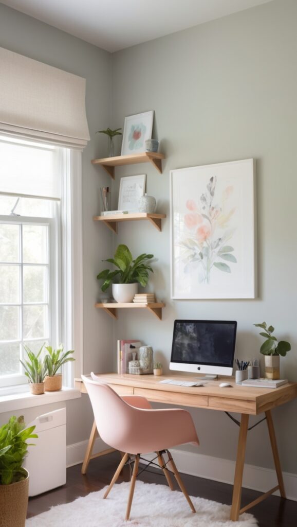 home office decor, interior design services, home decorating ideas, room makeover, cozy workspace