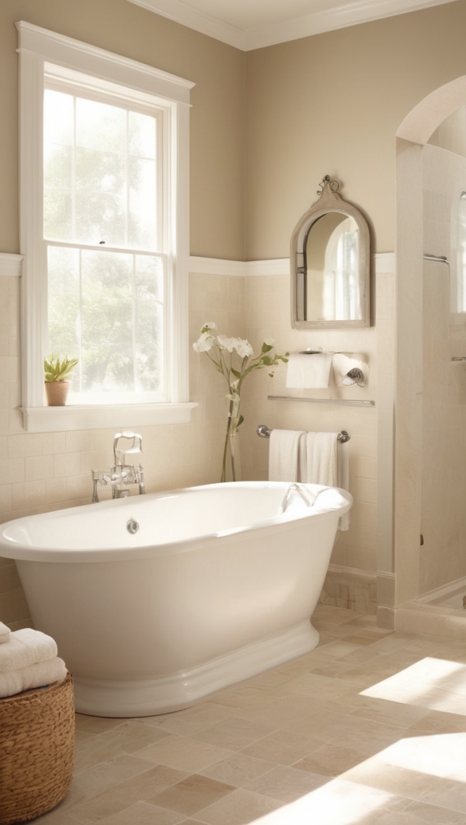 beige bathroom tiles, porcelain tiles bathroom, modern bathroom tiles, large bathroom tiles, cream bathroom tiles