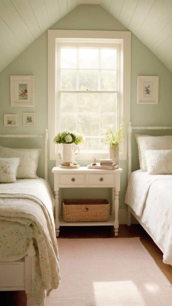 cosy bedroom decor, chic cottage bedroom, rustic cabin bedroom, vintage cottage bedroom, charming farmhouse bedroom