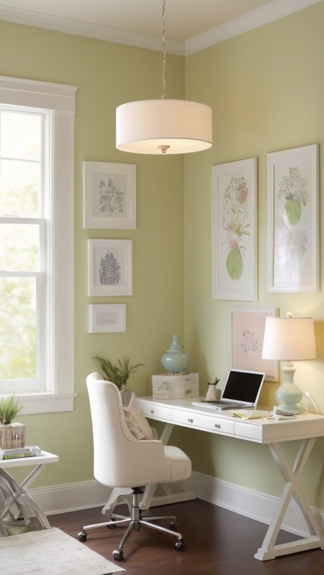 home office decor, office corner design, work from home space, stylish office nook, desk organization