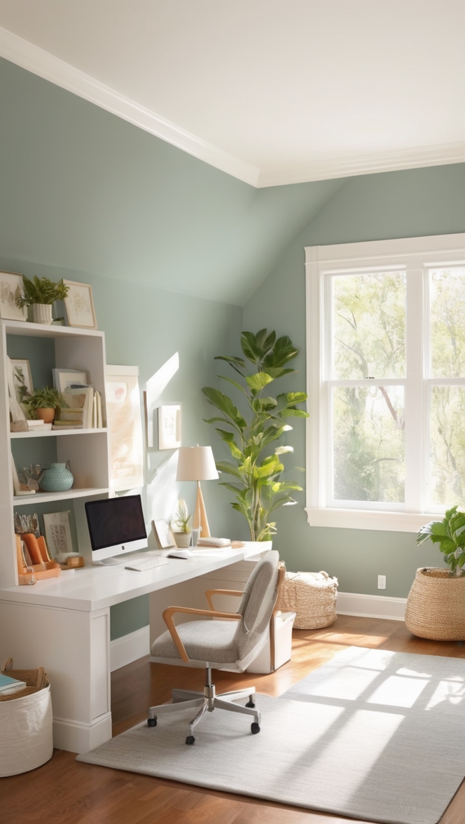 cozy home office decor, minimalist office furniture, modern minimalistic workspace, chic work from home setup, stylish minimal office design