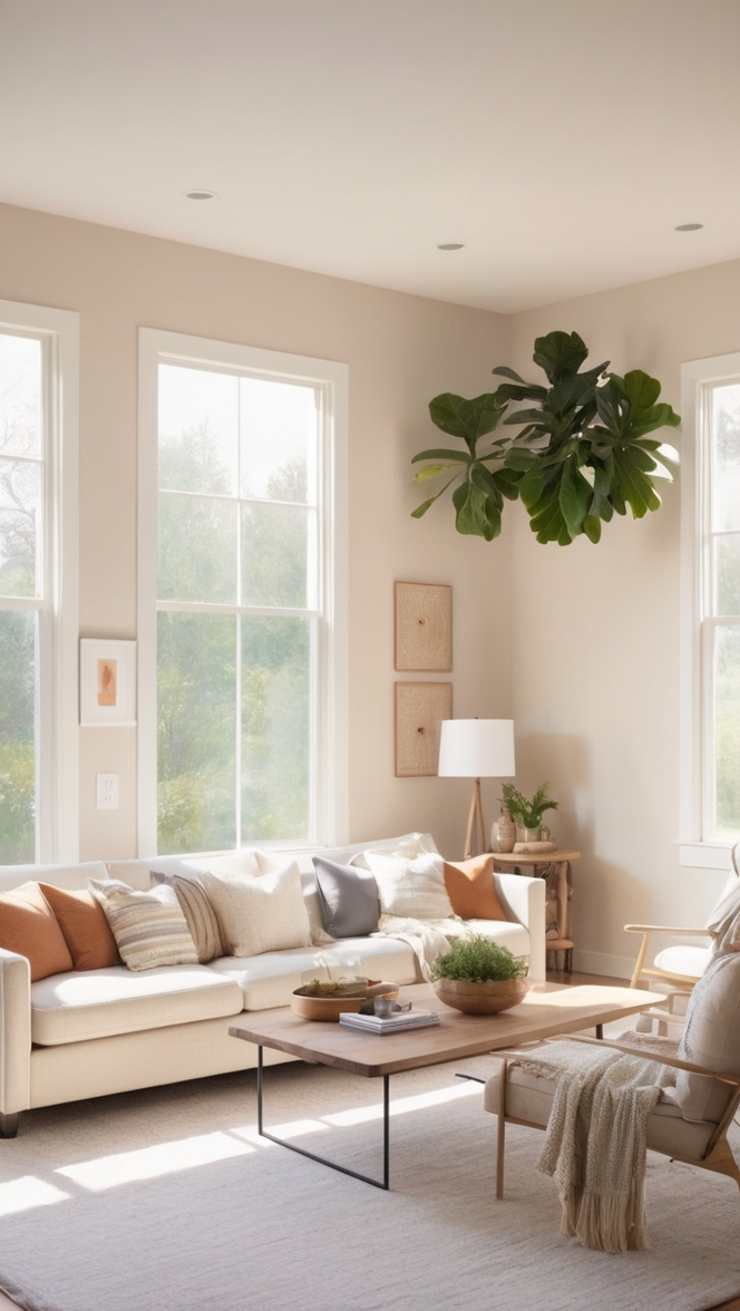 cozy living room decor, minimalist living ideas, modern minimalist design, chic living room furniture, simple stylish interior