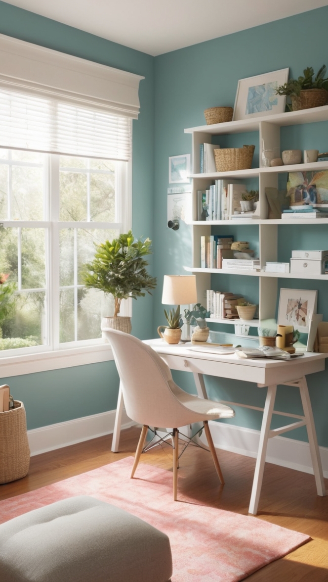 work from home office decor, home office organization, cozy home office design, productive home office setup, stylish work from home space