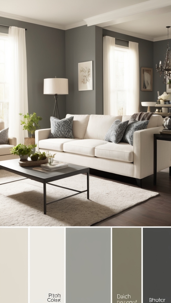 dark living room decor, minimalist home ideas, modern interior design, luxury home furnishings, contemporary home decor