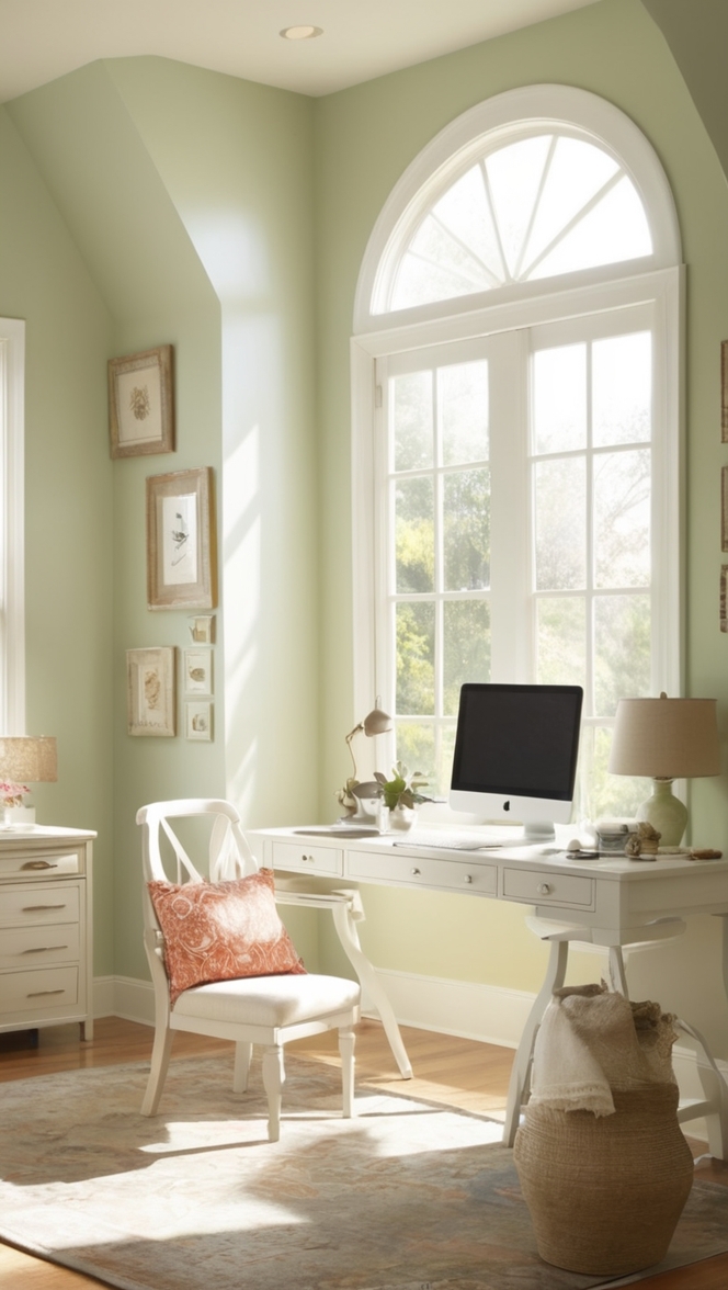 home office design, comfortable workspace, productive work environment, stylish home office, functional workspace