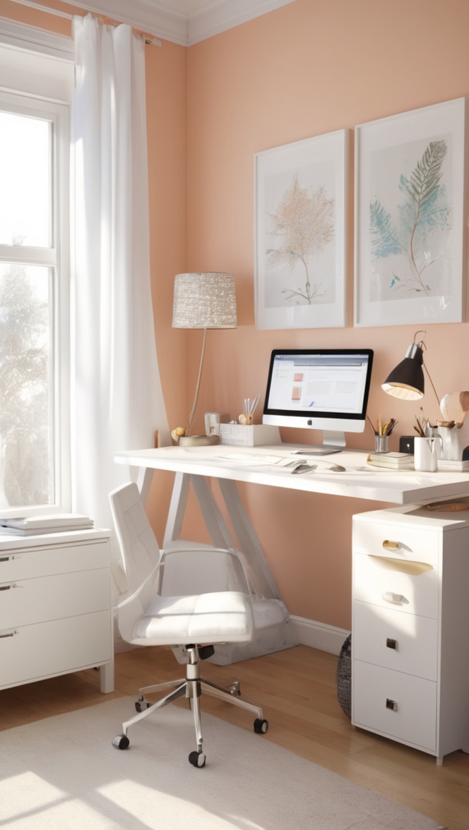 home office furniture, ergonomic office chair, standing desk, home office organization, adjustable sit-stand desk 