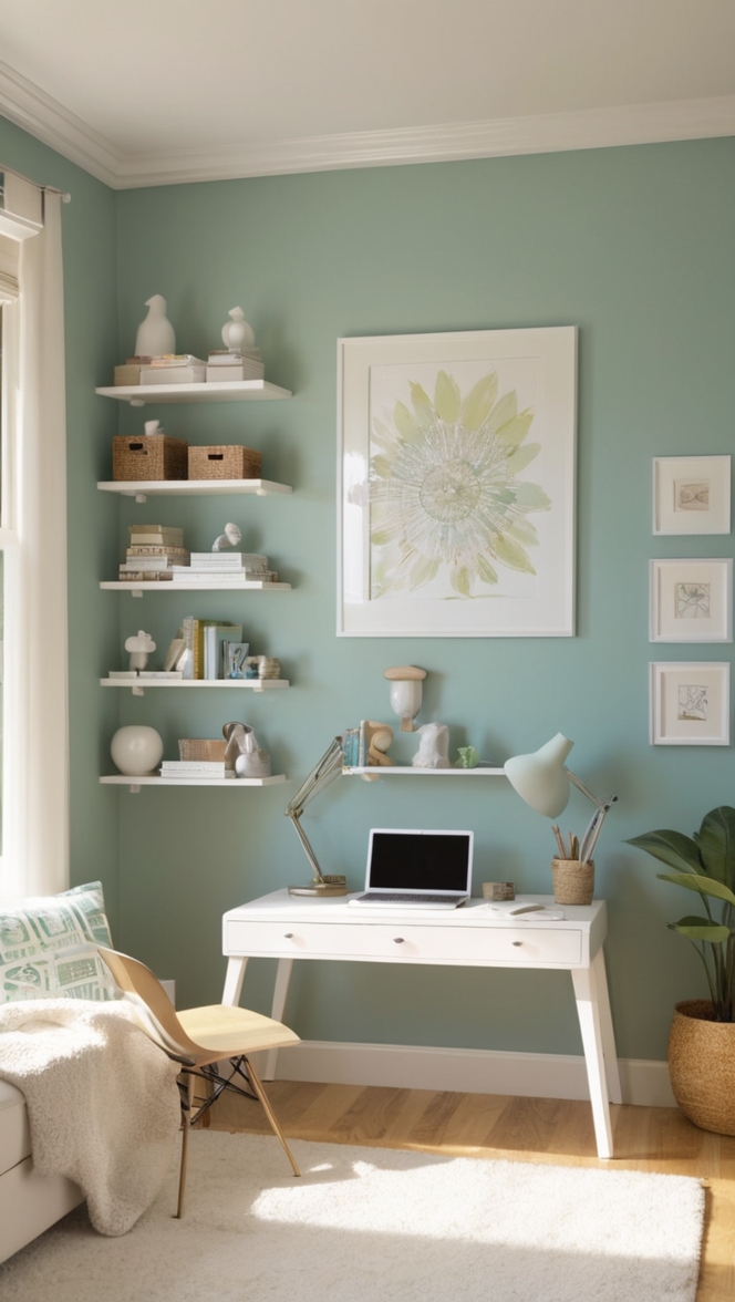 mini home office desk, home office organization, small home office design, work from home setup, home office essentials