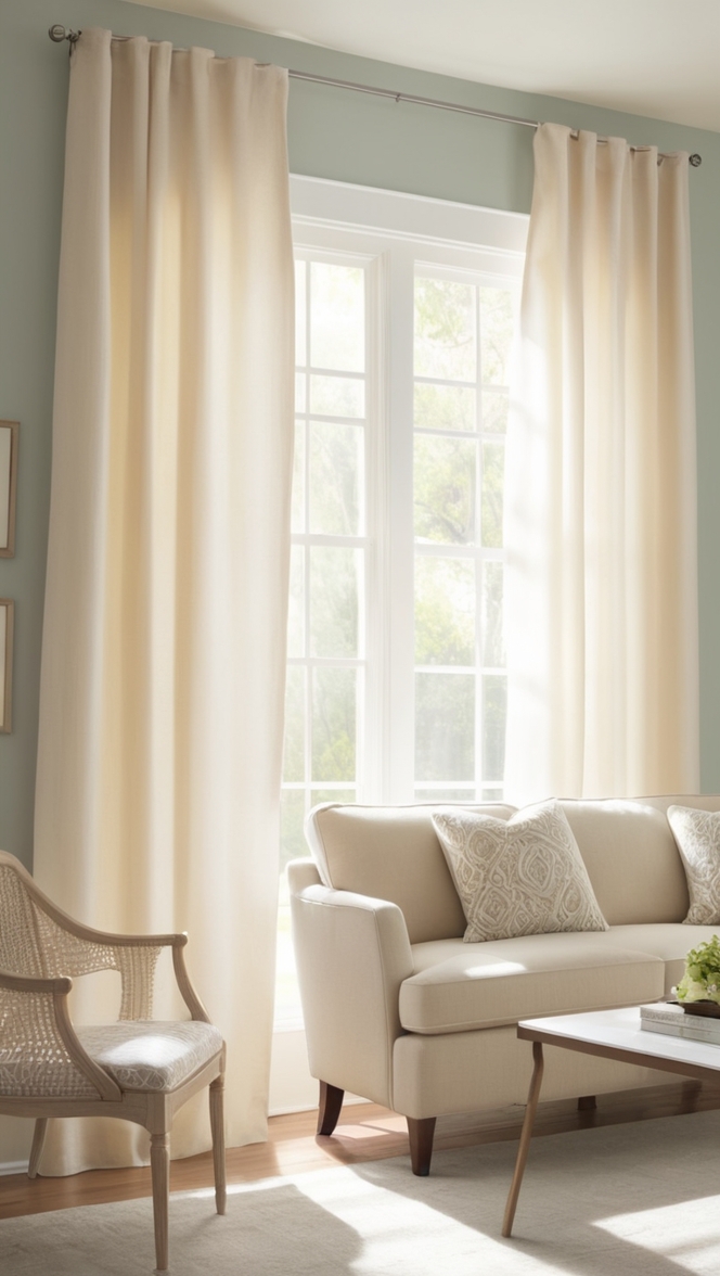 minimalist living room decor, modern curtain designs, elegant window treatments, contemporary home textiles, sleek curtain designs