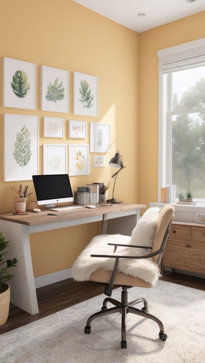 work from home office decor, home office lighting, home office furniture, home office organization, home office design