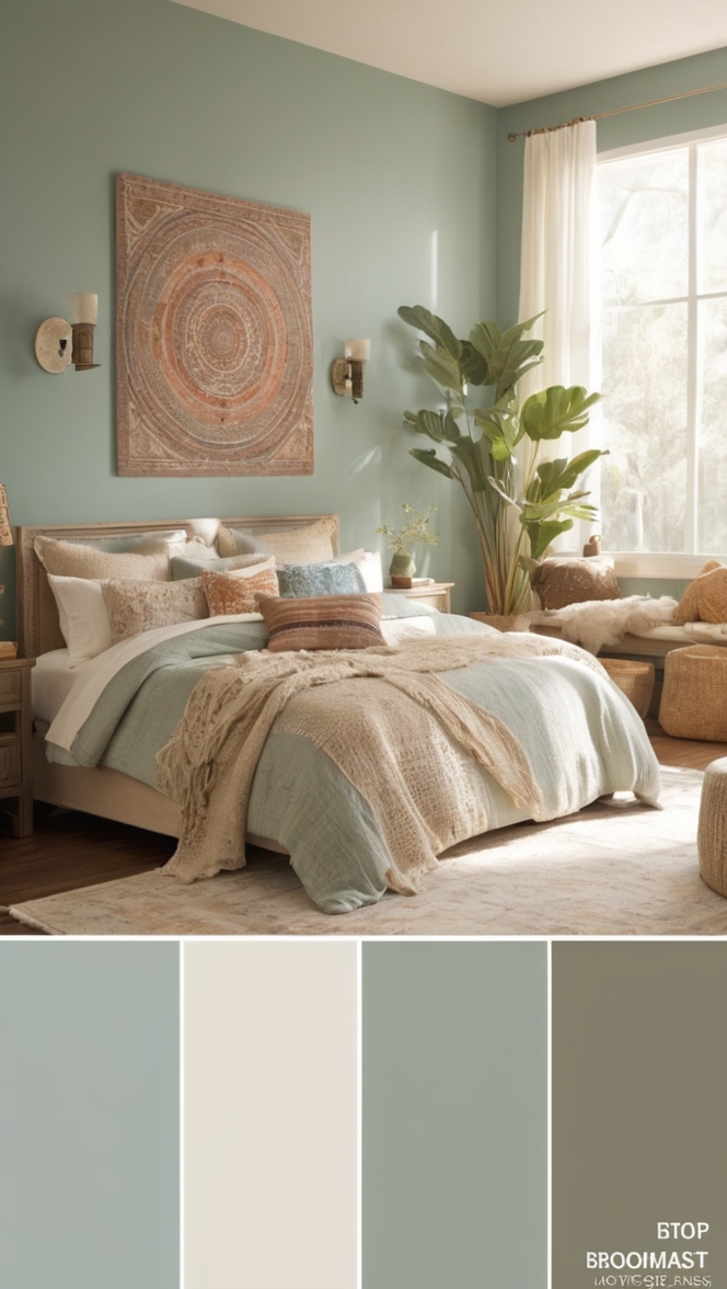 boho bedroom decor, bohemian bedroom design, boho style interior, boho chic room, boho inspired bedroom