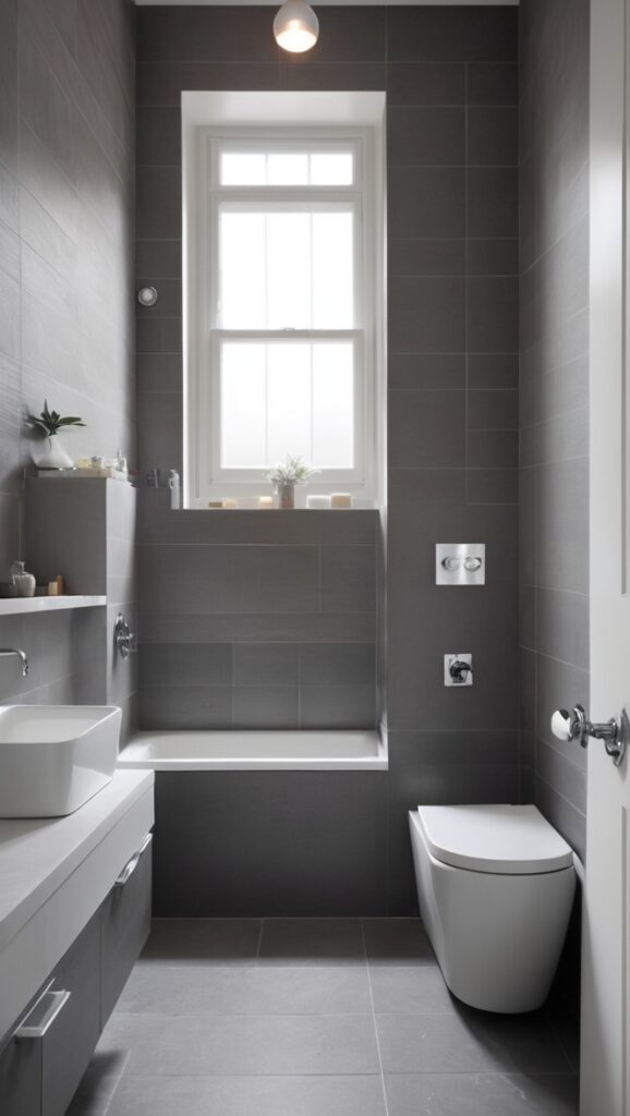 grey bathroom tiles, dark grey tiles, bathroom tiles, grey tiles, floor tiles