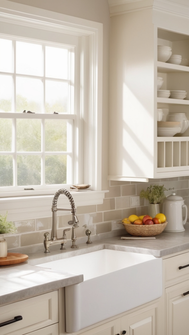 farmhouse kitchen decor, rustic kitchen design, modern farmhouse style, country kitchen renovation, vintage kitchen tiles