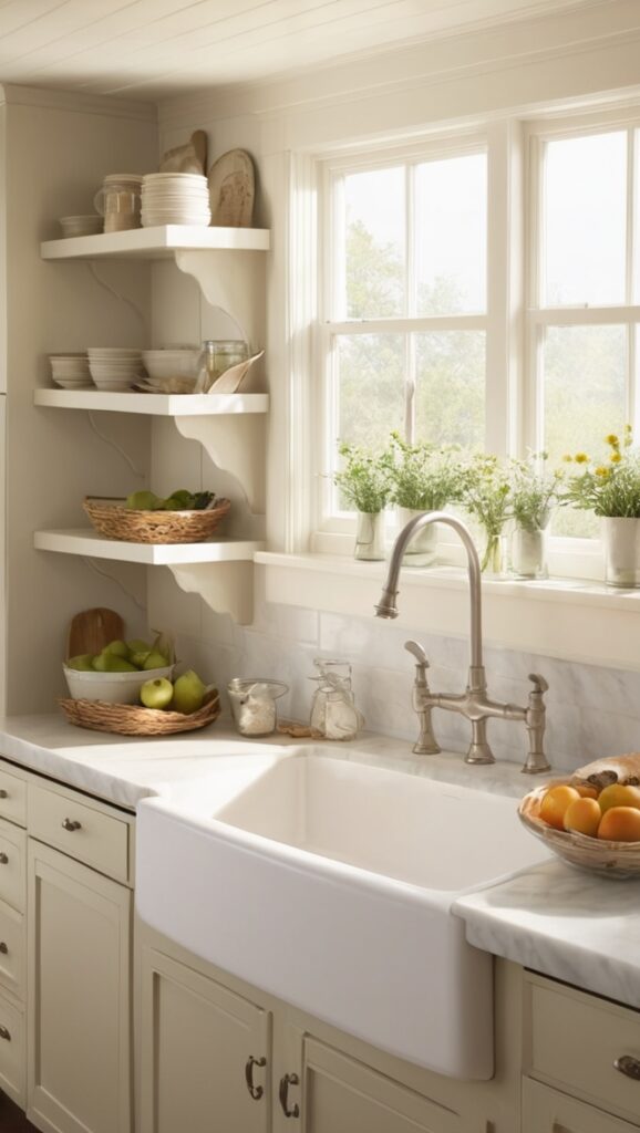 farmhouse sink, apron front sink, large kitchen sink, white farmhouse sink, undermount farmhouse sink
