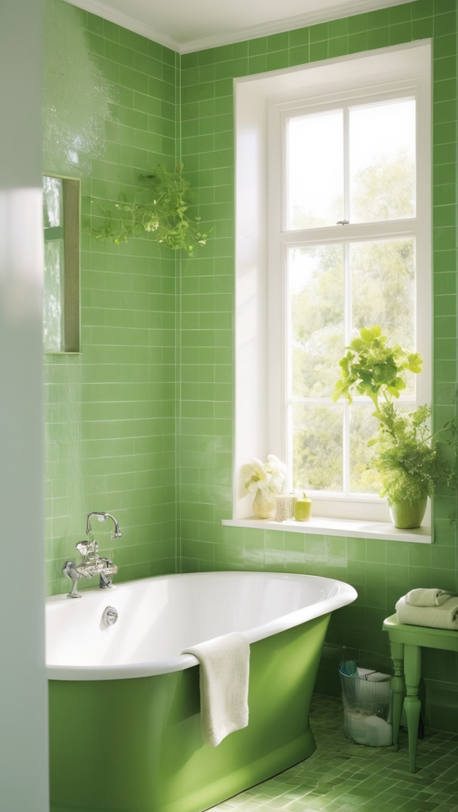 green bathroom tiles, eco-friendly bathroom tiles, sustainable bathroom tiles, natural stone bathroom tiles, organic bathroom tiles 