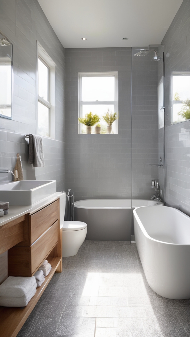 grey floor tiles, grey subway tile, grey wall tiles, grey porcelain tile, grey ceramic tile 