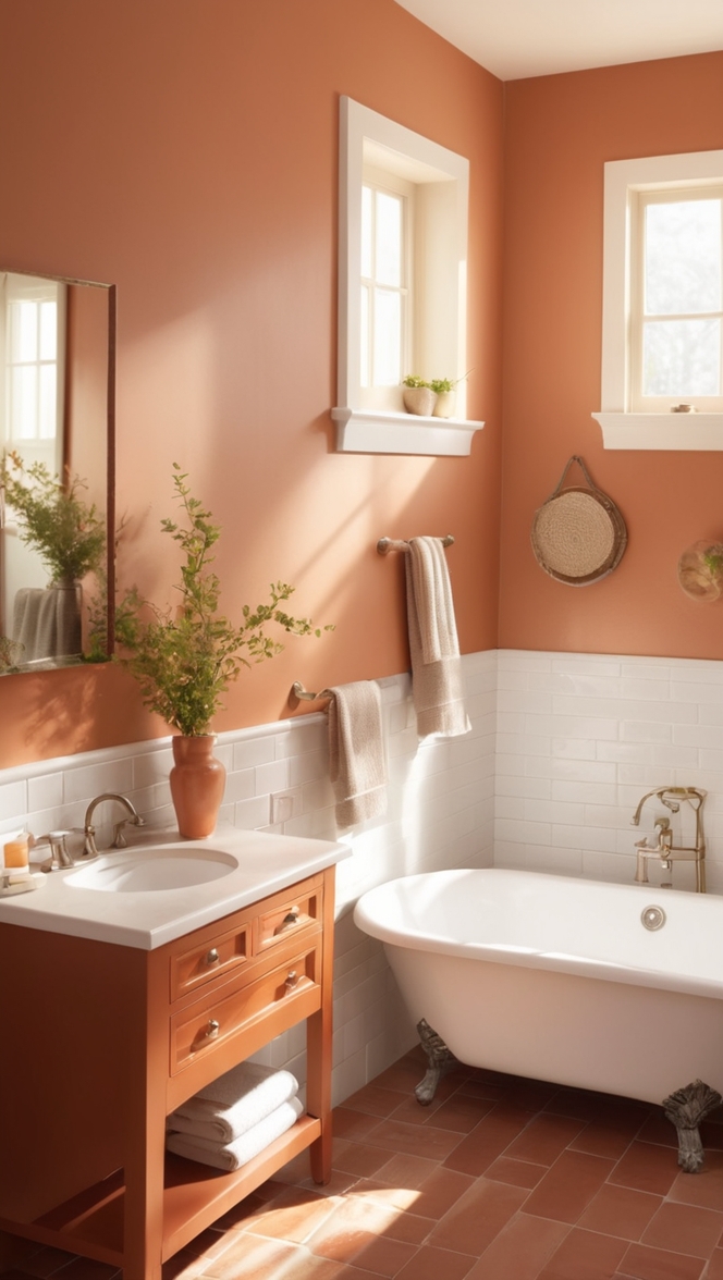 terracotta tile flooring, terracotta tile backsplash, terracotta tile kitchen, terracotta tile shower, terracotta tile patio