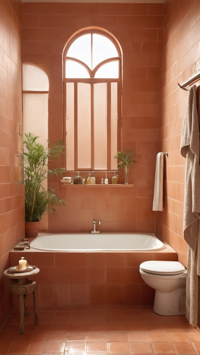 terracotta tile flooring, terracotta tile backsplash, terracotta tile kitchen, terracotta tile shower, terracotta tile patio 