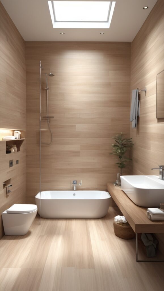 wood look porcelain tile, wood tile flooring, wood grain ceramic tile, wood effect floor tiles, wood look bathroom tiles