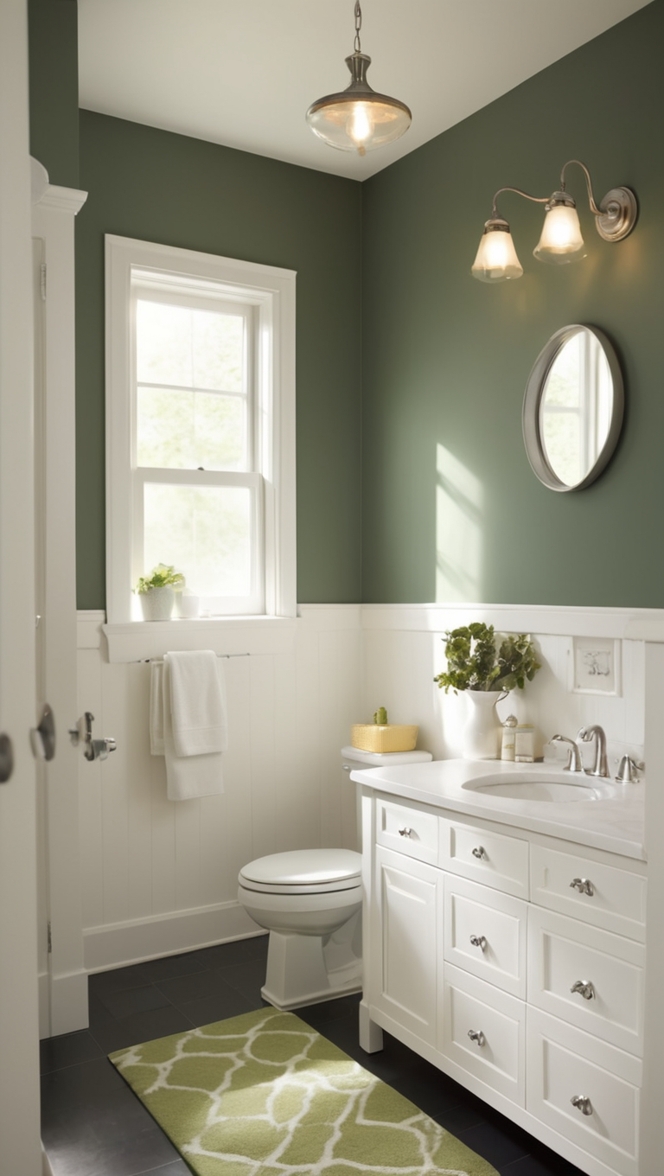 dark green bathroom decor, green bathroom accessories, emerald green bathroom, forest green bathroom, moss green bathroom