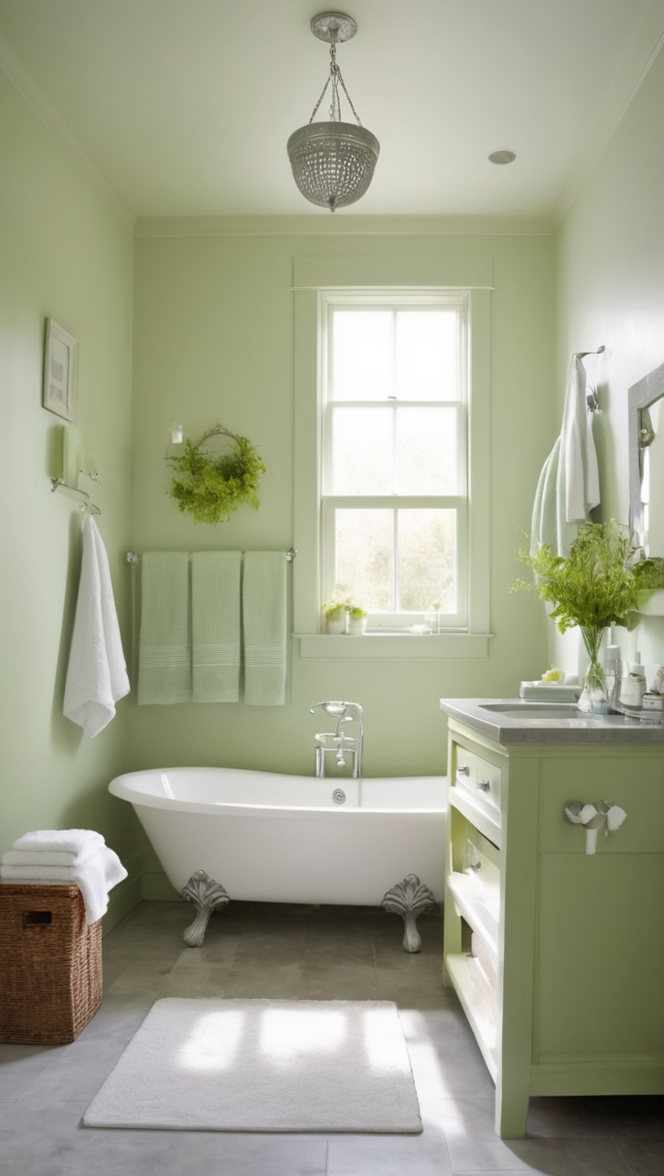 green bathroom decor, grey bathroom design, modern bathroom tile, luxury bathroom fixtures, contemporary bathroom accessories 