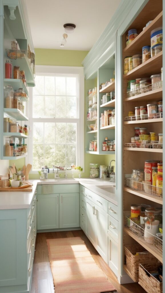 kitchen cabinet organization, kitchen pantry organization, kitchen shelf organization, pantry shelving ideas, kitchen storage solutions