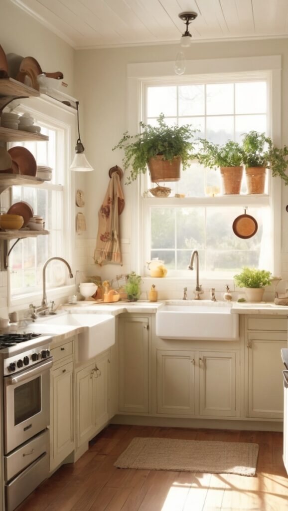 farmhouse decor, vintage kitchen decor, rustic kitchen accessories, antique kitchenware, retro farmhouse style