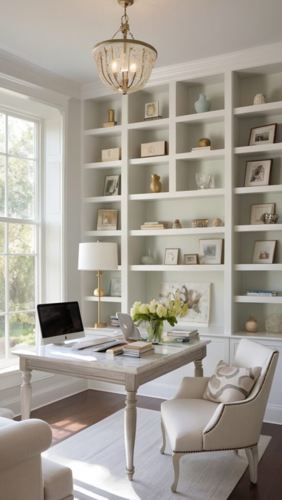 custom home office cabinetry, home office storage solutions, custom home office furniture, custom home office design, home office built in cabinets