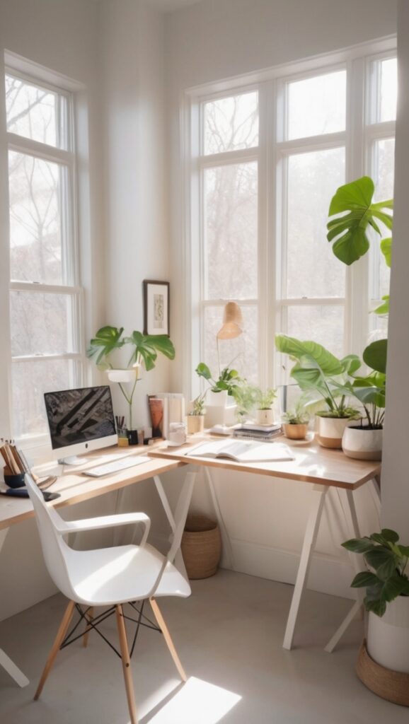 home office decor, masculine desk accessories, minimalist office furniture, industrial office design, contemporary home office