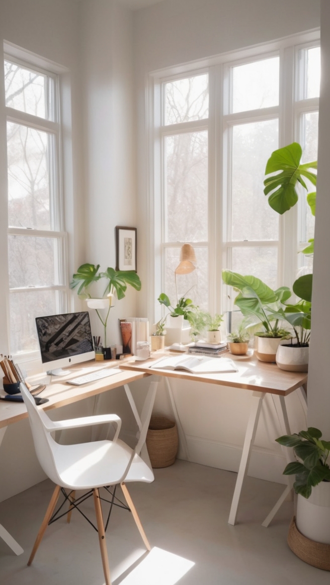 home office decor, masculine desk accessories, minimalist office furniture, industrial office design, contemporary home office 