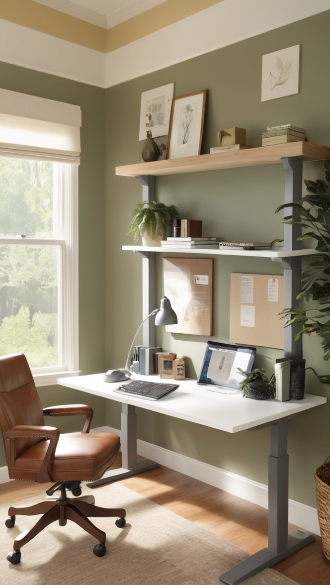 standing desk for home office, ergonomic standing desk, adjustable standing desk, modern standing desk, electric standing desk