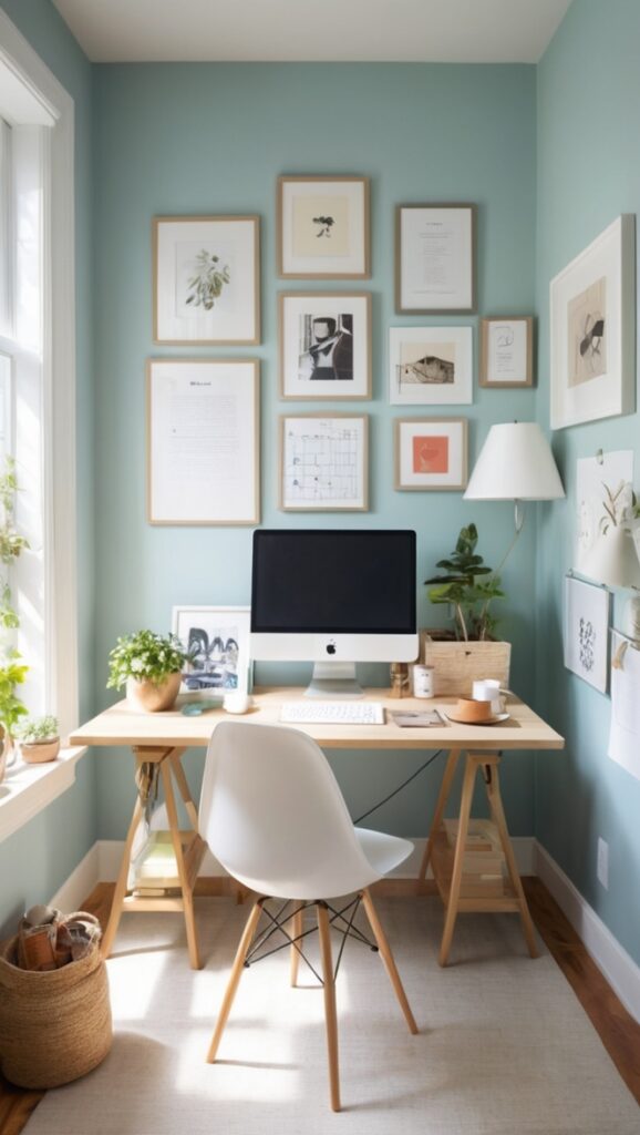 home office desk organization, home office storage solutions, home office decluttering tips, office space organization, home office organization ideas