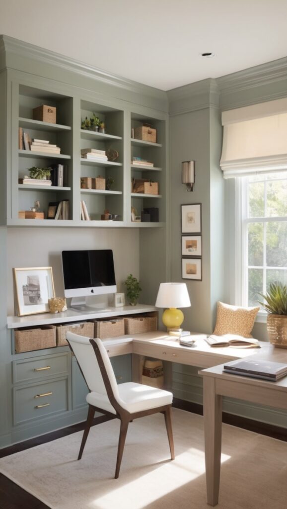 home office design ideas, custom home office furniture, space saving home office, modern home office decor, home office organization