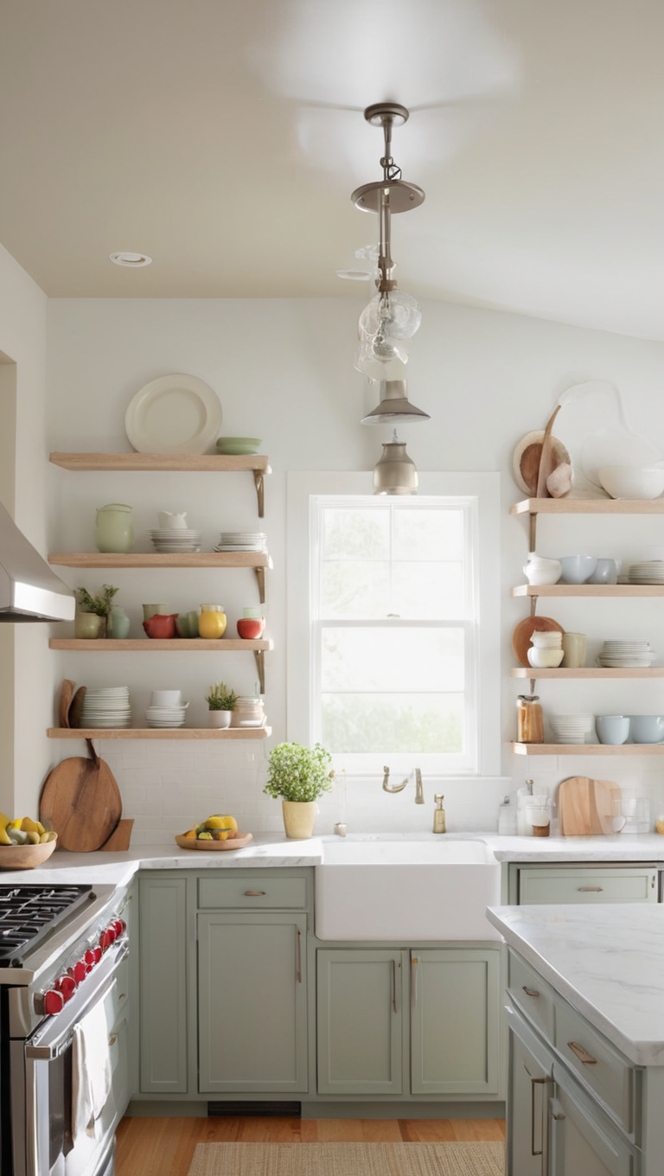 kitchen shelving ideas, kitchen storage solutions, open shelving kitchen decor, rustic kitchen shelves, modern kitchen shelving