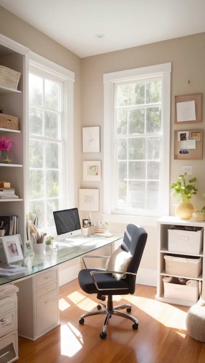 small business organization, home office storage, home office decluttering, productive home office, efficient workspace 