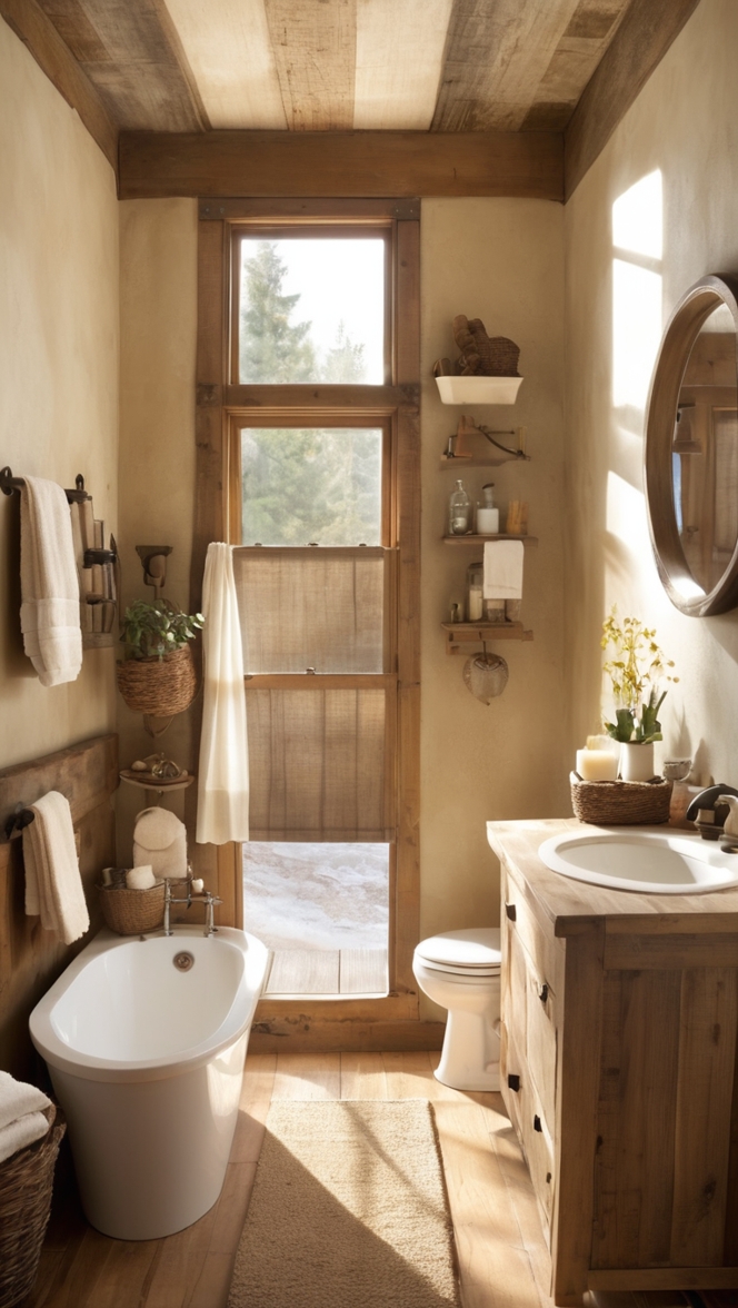 bathroom renovation ideas, small bathroom remodel ideas, rustic bathroom decor ideas, bathroom design ideas, farmhouse bathroom ideas 