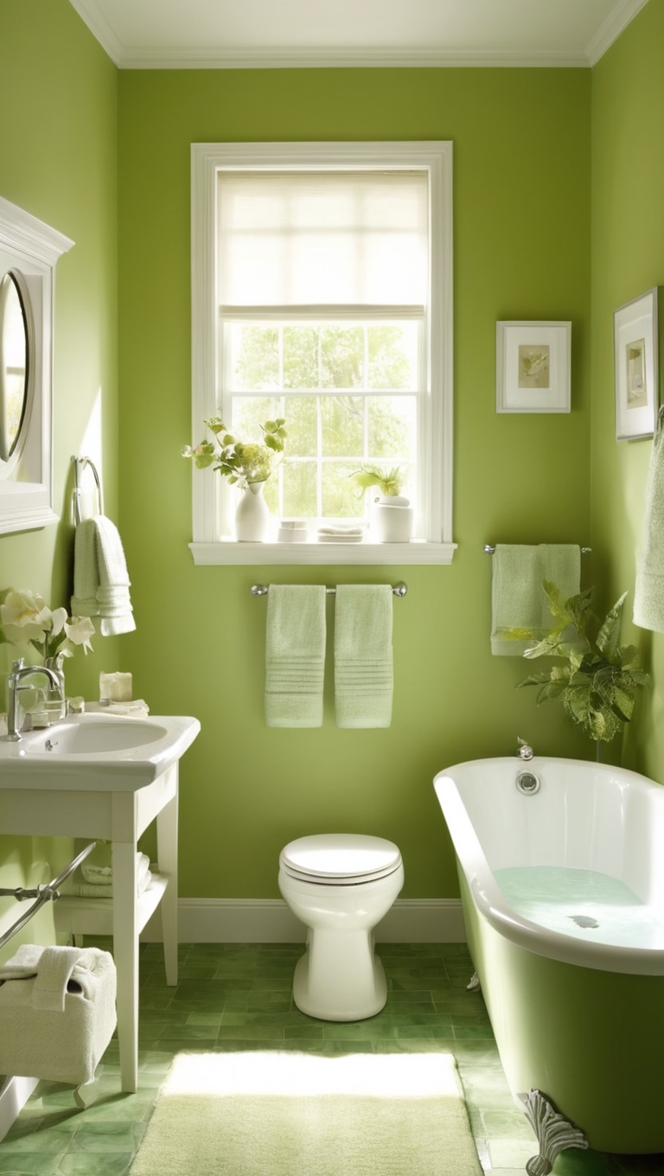 small green bathroom decor, green bathroom design, green bathroom accessories, small bathroom color ideas, green bathroom paint 