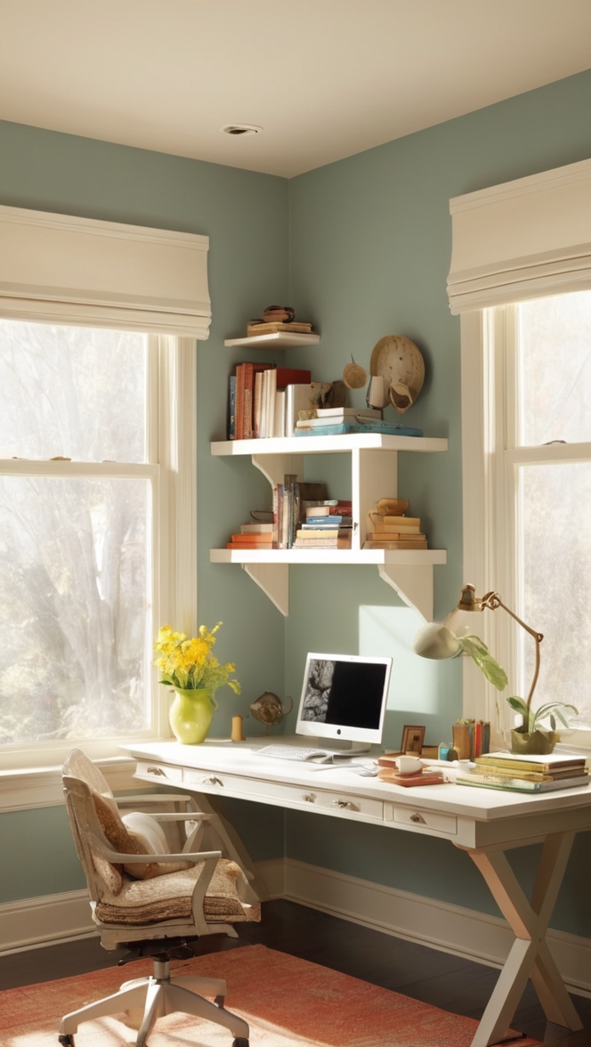 home office design, 
small office space, 
workspace decor ideas, 
efficient office setup, 
modern office organization