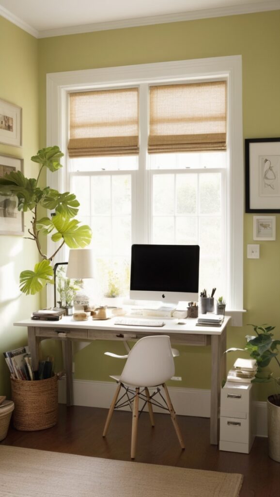 home office design, small office space, workspace decor ideas, efficient office setup, modern office organization