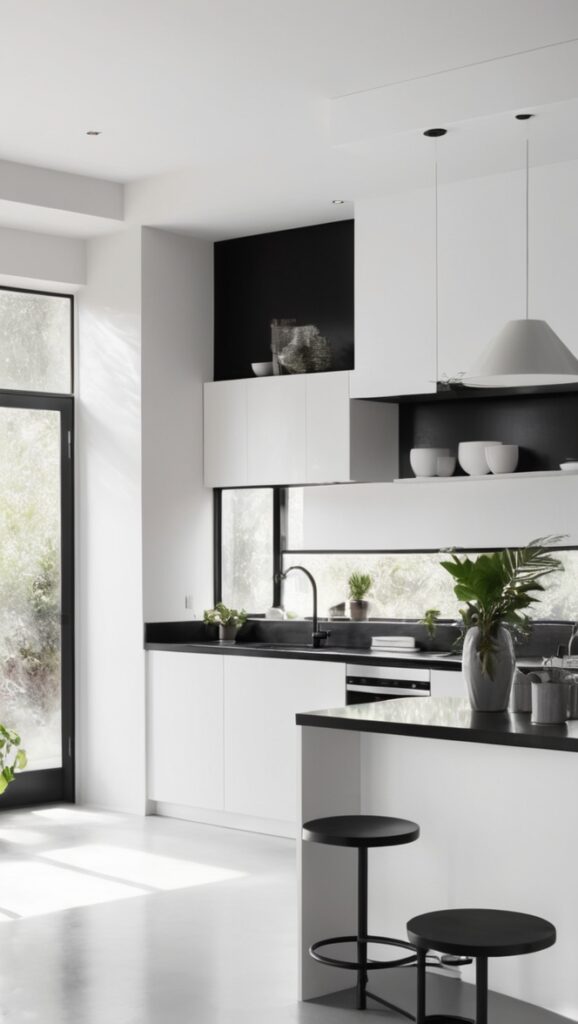 modern black and white kitchen design, luxury black and white kitchen cabinets, black and white kitchen remodeling ideas, high end black and white kitchen countertops, custom black and white kitchen islands