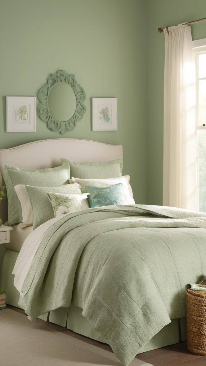 organic cotton comforter, green bedding set, eco-friendly comforter, sustainable bedroom decor, luxury green comforter