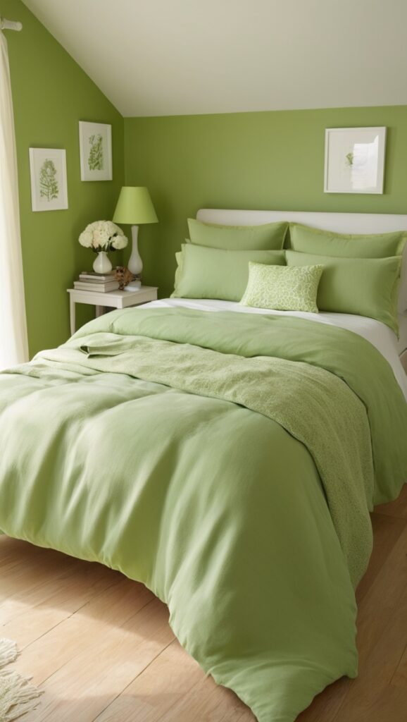 organic cotton comforter, green bedding set, eco-friendly comforter, sustainable bedroom decor, luxury green comforter
