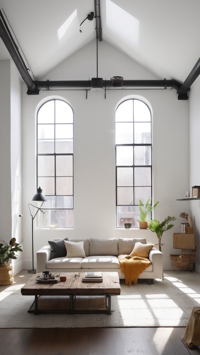 minimalist home decor, industrial design living room, modern industrial furniture, contemporary industrial style, urban chic decor 