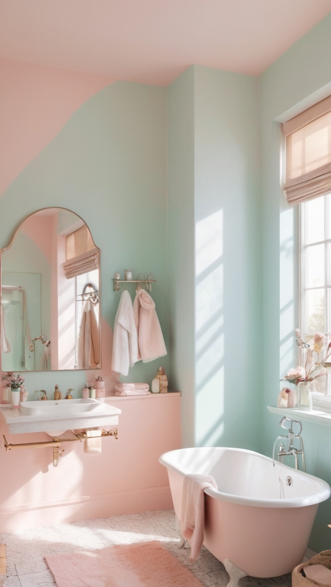 pastel bathroom decor, pastel bathroom ideas, pastel bathroom tiles, pastel bathroom accessories, pastel bathroom design 