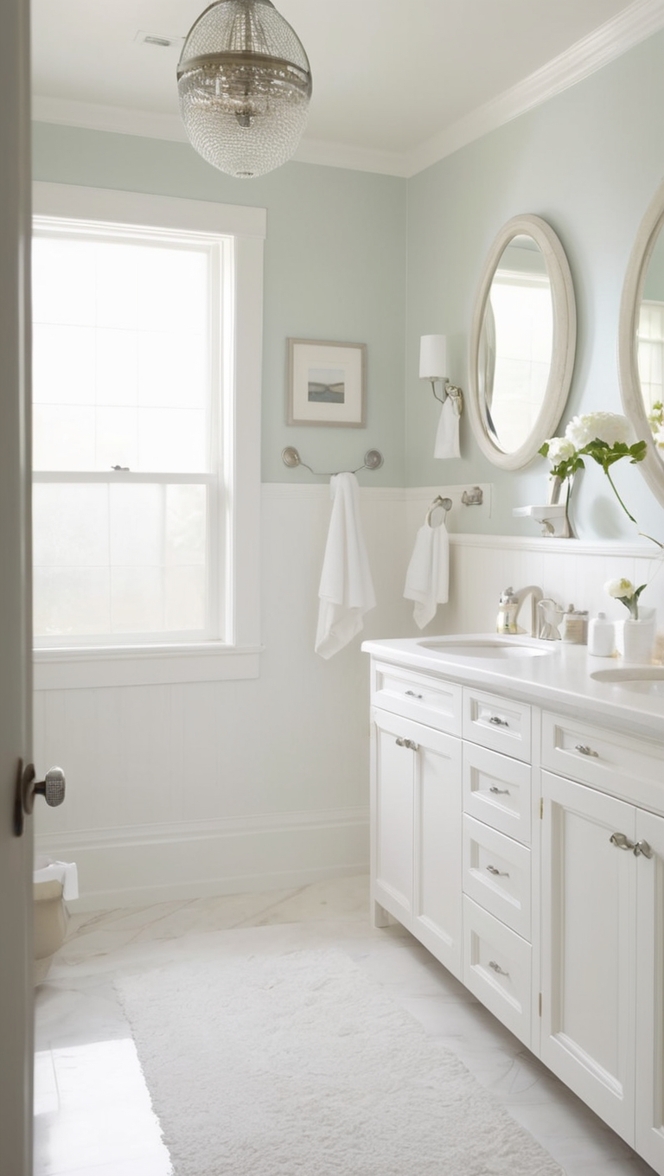 bathroom renovation, white bathroom design, luxury bathroom remodel, modern bathroom makeover, elegant bathroom decor